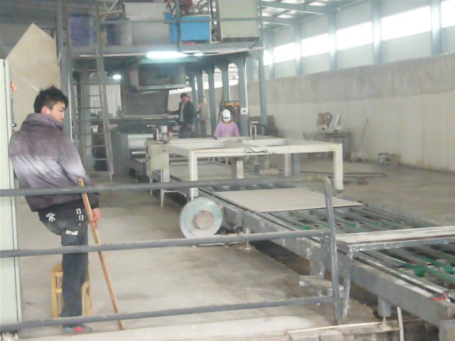 Fire board production line installation and commissioning