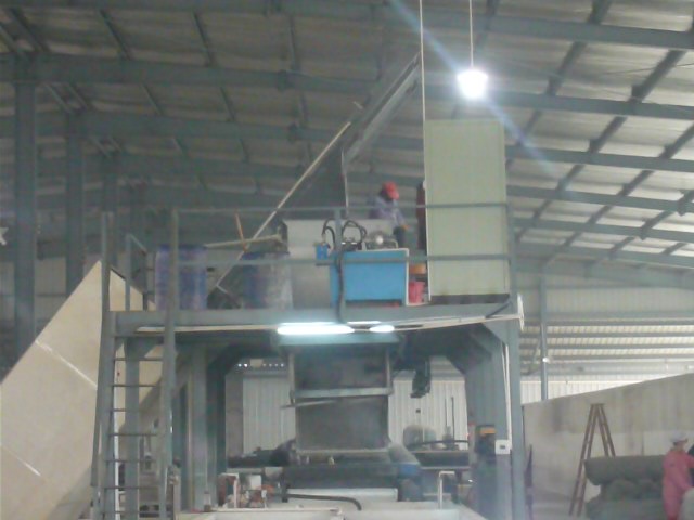Fire board production line installation and commissioning